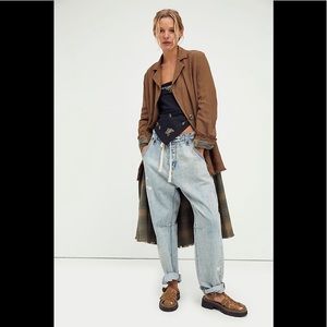 Free People Jax Tailored Blazer EUC, Sz M Color: Rope Bridge (Brown)